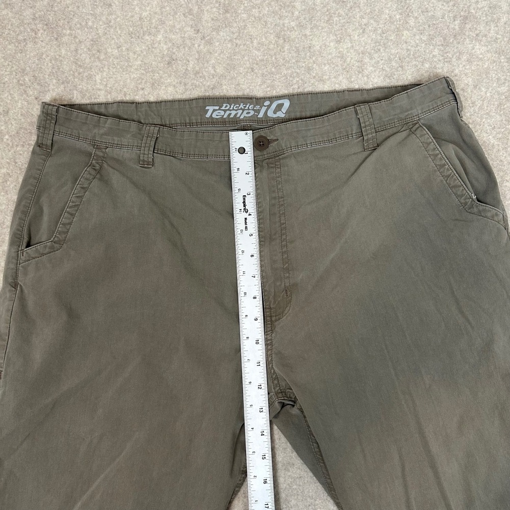 Dickies Temp-iQ Work Pants Mens 42x30 Olive Green Cooling Utility Trousers - Picture 3 of 7